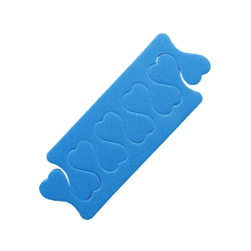 2 шт./лот мягкие губки для ногтей EVA отделитель для ногтей инструменты для украшения ногтей Уход за пальцами Маникюр Педикюр аксессуары для ногтей - Цвет: blue