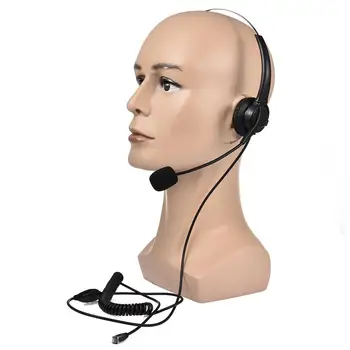 

New Call Center Headset With Microphone crystal Plug Telephone Operator Voice Headphone For Computer PC Laptop