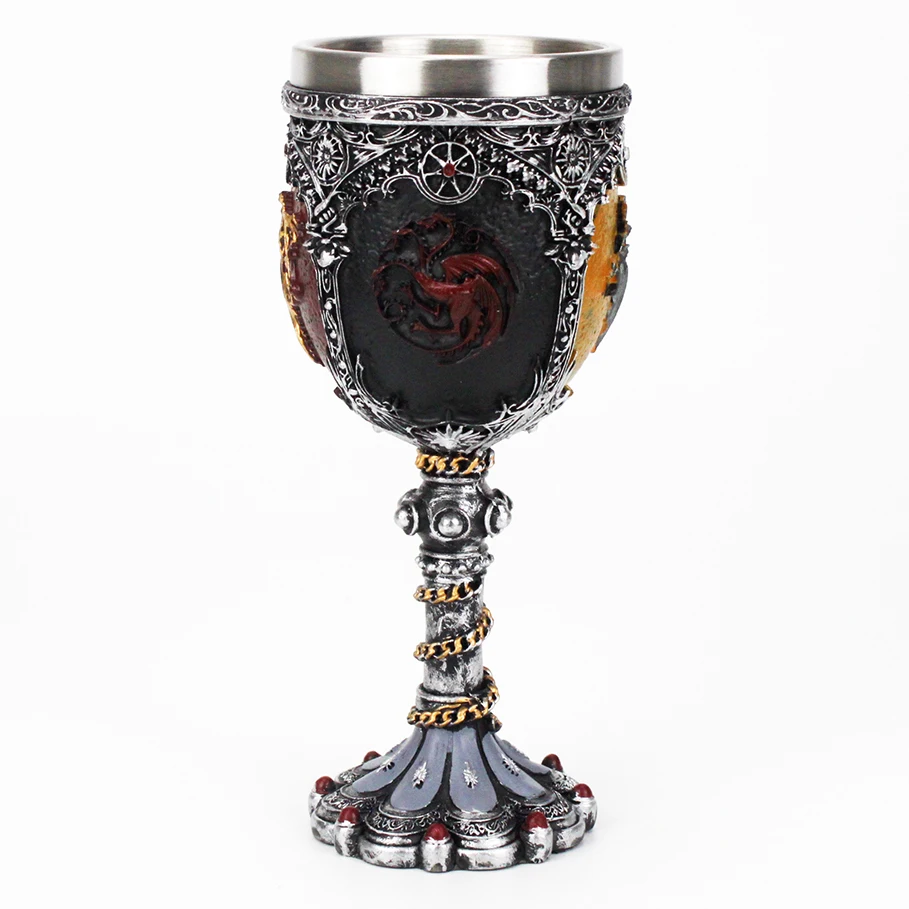 Кубок «Игры престолов», бокал для вина Nemesis Now sigili Wolf Head Goblet дни матери отца дни Хэллоуин получили подарок вентилятора 200 мл