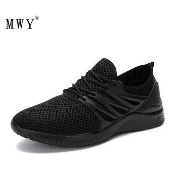 

MWY Shoes Men Breathable Mesh Running Shoes For Men Outdoor Black Sport Training Shoes Sneakers Plus Size Zapatos De Hombre
