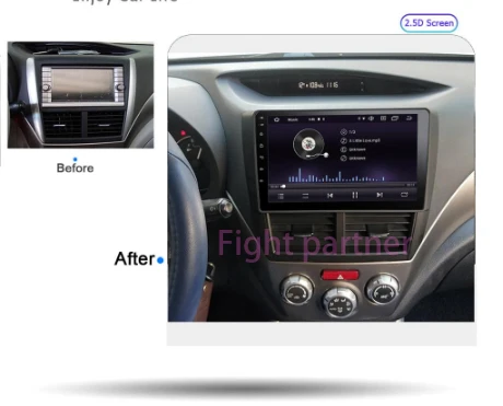 Perfect 2.5D android9.0 car radio multimedia player For Subaru Forester 2008-2012 tape recorder gps navigation stereo 5