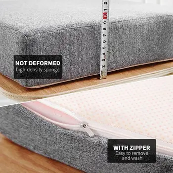 

Patio Chair Cushions Garden Foam Cushion Back Cushion Wicker Chair Padding Thickening Round Sofa Mat Non Slip Thicken