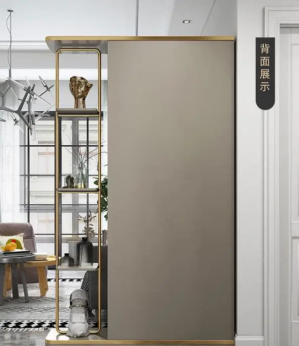 Living room partition cabinet, wine cabinet, porch shoe cabinet integrated into the door, simple modern light