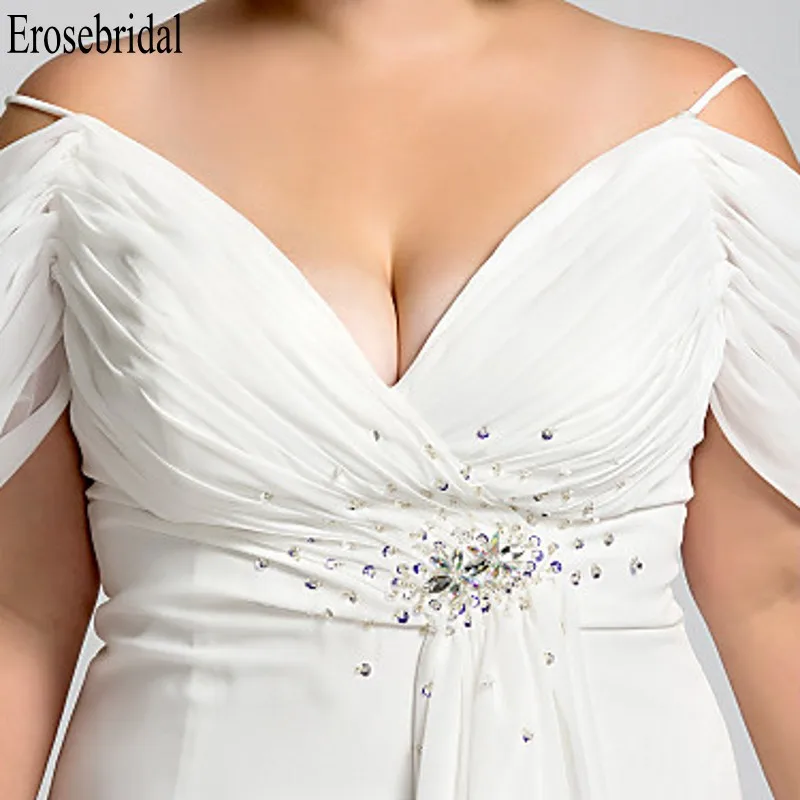 Erosebridal размера плюс женские длинные белые вечерние платья для женщин длинное вечернее элегантное платье