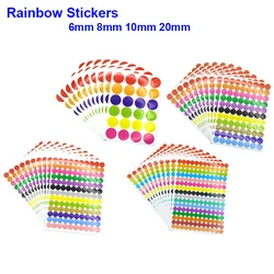 Multi - Size Colored Adhesive Dot Stickers for Packaging and Party Decoration (10mm 880Pcs)