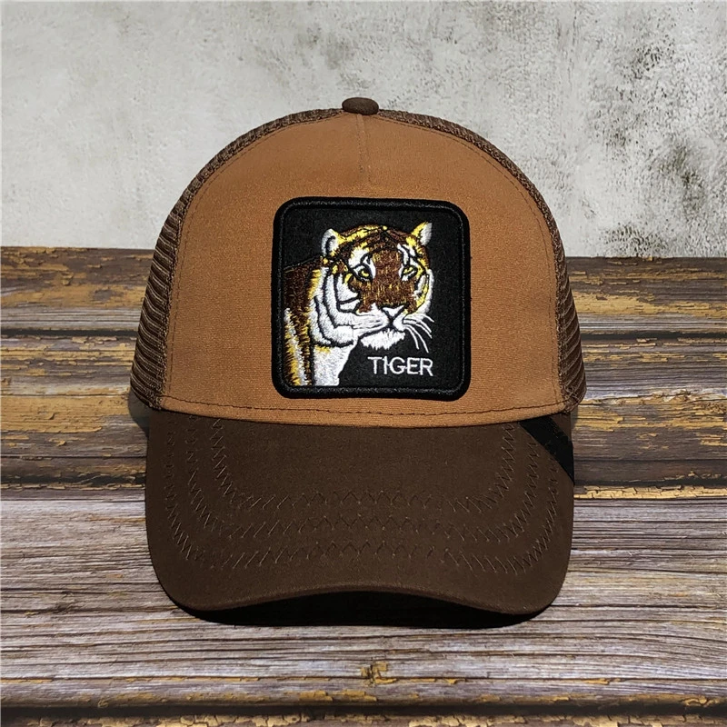 NEW GoorinS TIGER Animal Farm Trucker Cap Trucker Hat Cap Adjustable Animal Farm Baseball Hats Fashion Man Women Baseball Cap - Цвет: TIGER