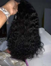 Cranberry-peluca con cierre de encaje 4x4 para mujer, cabello Remy brasileño de ondas profundas, pelucas de cabello humano con encaje frontal 13x4, línea de cabello prearrancado