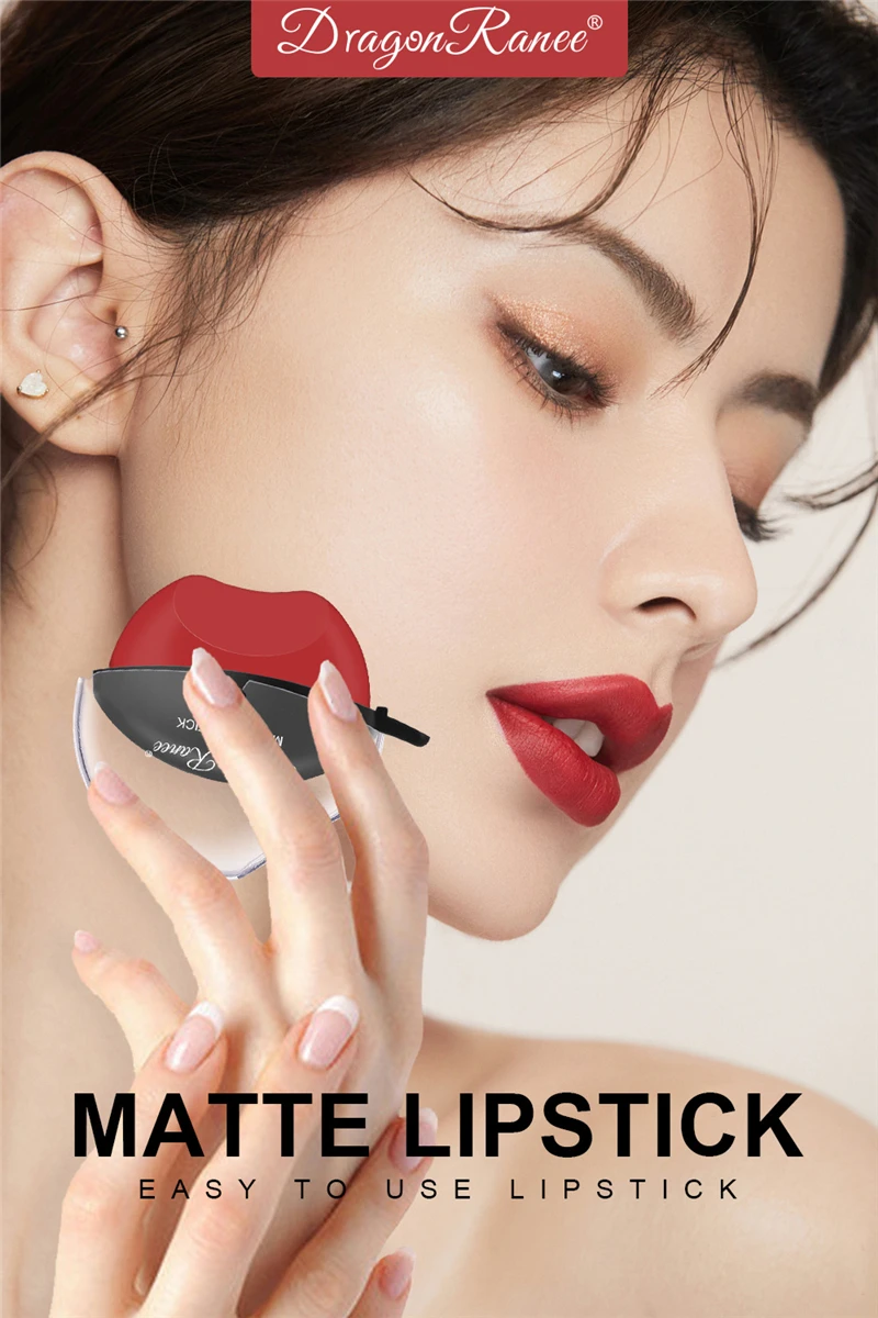 Feuchtigkeitsspendender Matter Lippenstift Wasserfest Und Langanhaltend_voghion.com