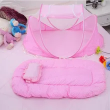 Портативная кроватка складная кроватка летняя Красная Москитная сетка детская сетка мат-сетка от насекомых детский матрас москитные Детские Постельные Принадлежности Складная сетка для малышей