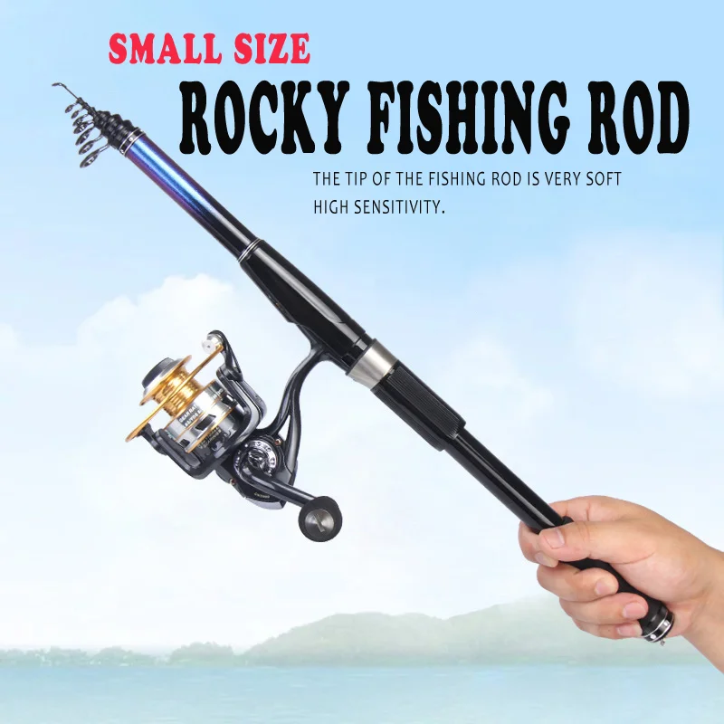 

Newest Winter 1.5M to 3.6M Carbon Fiber Rock Fishing Rod Tackle set De Pesca Power Telescopic Carp Feeder Surf Spinning Rod
