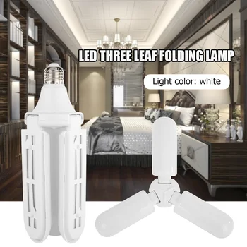 

LED Garage Light Fan Lamp Bulb Cold White LED Industrial Folding Deformable Ceiling Industrial Foldable Lights for Factory