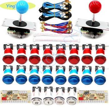 

Arcade Joystick DIY Kits USB LED Encoder sanwa 8YT Joysticks Controller LED Illuminated Push Button for Game Accessories
