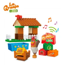 Blocs de Construction pour garçon, Kit de Construction de maison, plantes, briques 