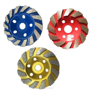 

125mm Diamond Grind Cup Segment Grinding Wheel Disc Marble Concrete Granite Stone for Angle Grinder Au 20 Dropship