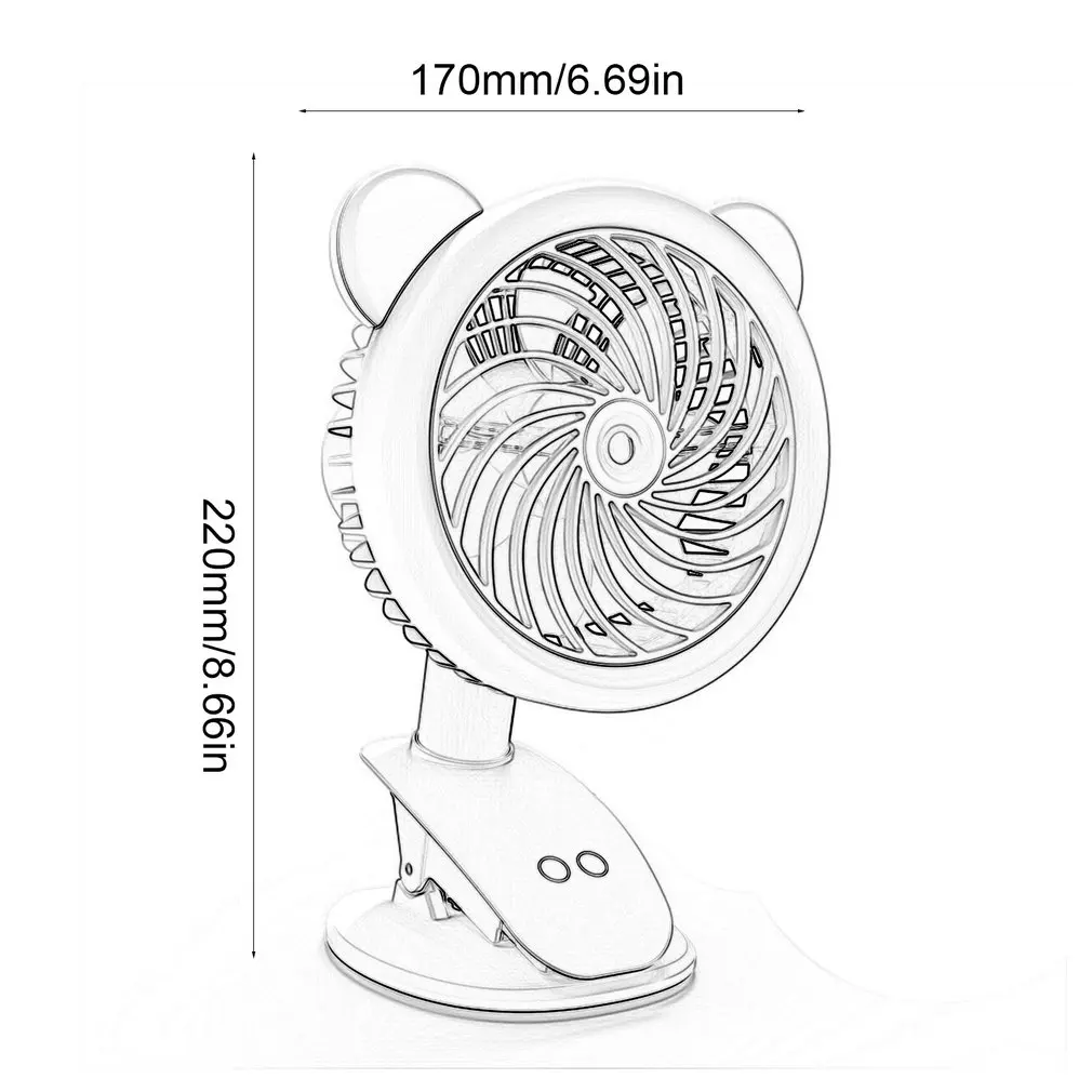 FP21 2 In 1 Humidifier USB Desk Fan Electric Desktop Fan Cooling Fan Cooler Plastic Air Conditioning Fan Conditioner