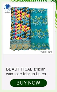 BEAUTIFICAL африканская Анкара восковые шнурки белая восковая ткань Африканская восковая кружевная ткань Лидер продаж 6 ярдов в партии Высокое качество ML38C06