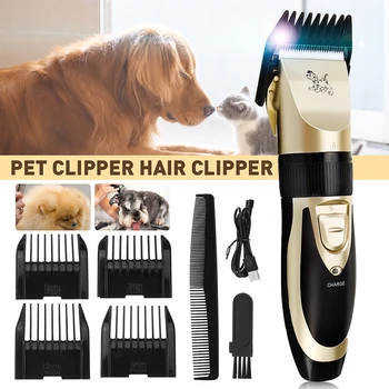 

Electrical Dog Hair Trimmer USB Charging Pet Hair Clipper Rechargeable Low-noise Cat Hair Remover Grooming Hair Cutter Machine