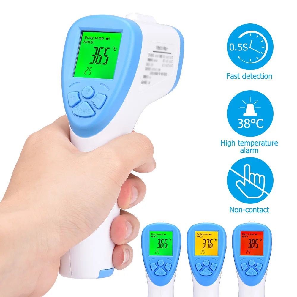 

Muti-fuction Baby/Adult Digital Termomete Infrared Forehead Body Thermometer Gun Non-contact Temperature Measurement Device Mask