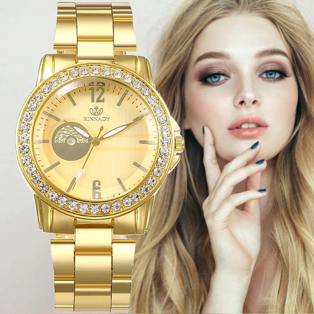 Brand Fashion Watches For Women Luxury Bracelet Stainless Steel Quartz