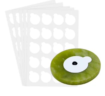 

200pcs disposable Eyelash glue holder Pallet Eyelash Extension glue pads stand on eyelash jade stone small size 2.5cm