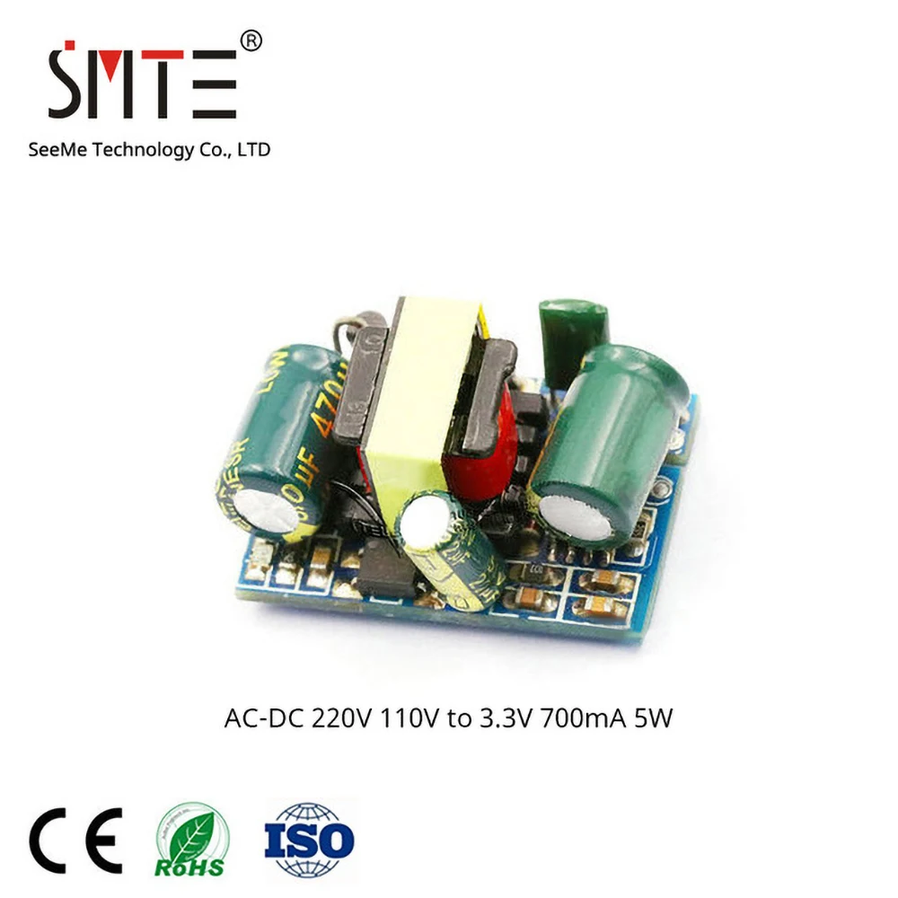 

10pcs/lot AC-DC step-down regulator power supply module precision board 220V to 5V 12V 600mA 3W 5W isolation switch