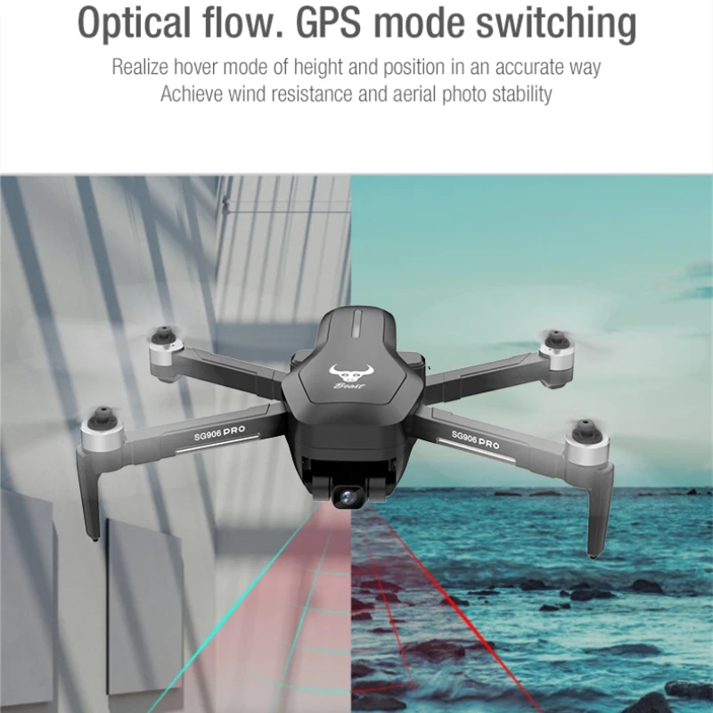 Бесщеточный Радиоуправляемый Дрон с GPS 4K 5G Wi Fi FPV двухосный стабилизатор против