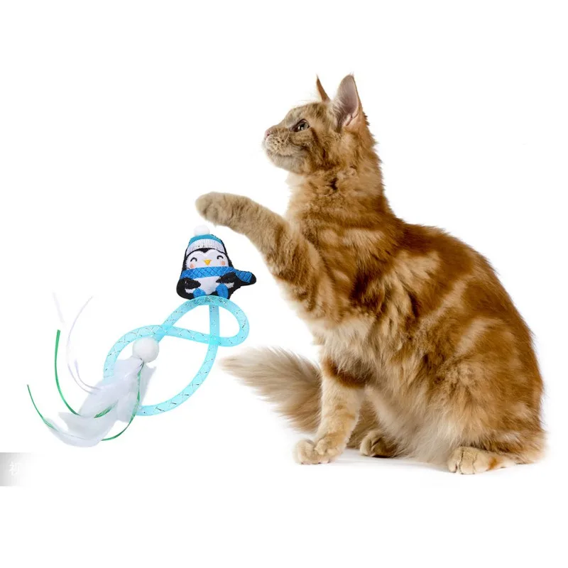 

Cat Feather Plush Toy Line Pipe Catnip and Silvervine Cookie Small Catmint Pillow cat toy pet funny items