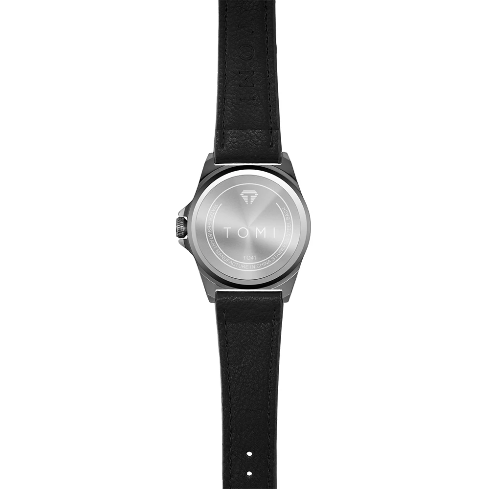 Tomi Top Marca Homens Quartzo Relógios de Pulso Negócios Moda Relógio Fivela Pulseira de Couro Automático Data Relógio Masculino 2023 - Image 6
