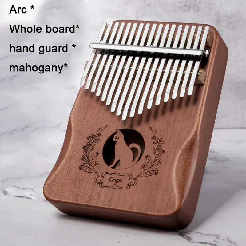 Cadeau De No/ël Id/éal Piano Africain avec Instruction Et Marteau ZUOQUAN Kalimba 17 Touches en Bois De Acajou Massif Kalimba Partitions Simples Convient Aux Enfants D/ébutants Adultes