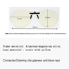 New Unisex Eyeglasses Clip-On Clip Lens For Light Anti Blue Ray Computer Phone Game TV Working Eyewear Glasses UV400 6