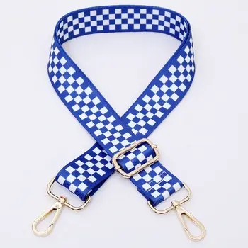 

Fashion Design Printing Lattice Bags Belts Cheap Price 3.8cm Wide Crossbody Bags Straps Adjustable Women Backpack Accessories