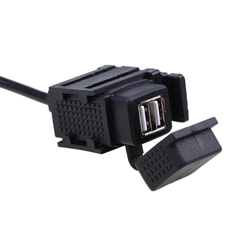 Motorcycle Waterproof Dual USB Charger Adapter Electric Bicycle Handlebar Power Supply Port Socket for Phone GPS MP4 