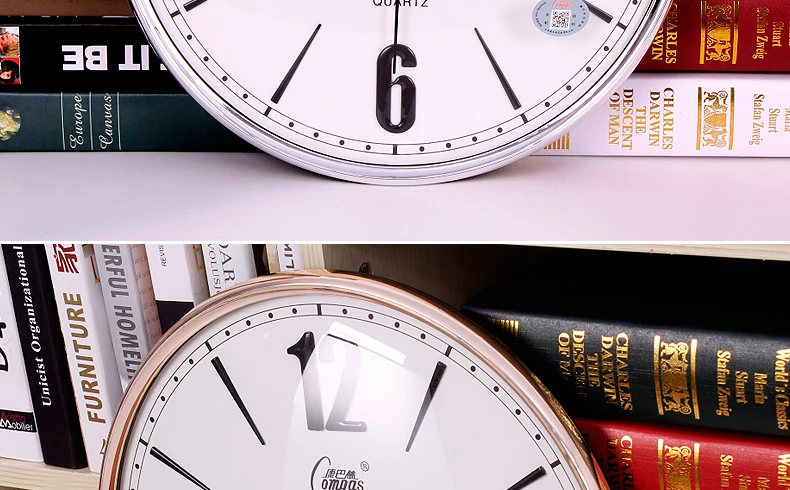 16 Inch Large Wall Clock Gold Luxury Wall Watch Bedroom Silent Living Room Modern Clock Mechanism Zegar Scienny Gift Ideas FZ276