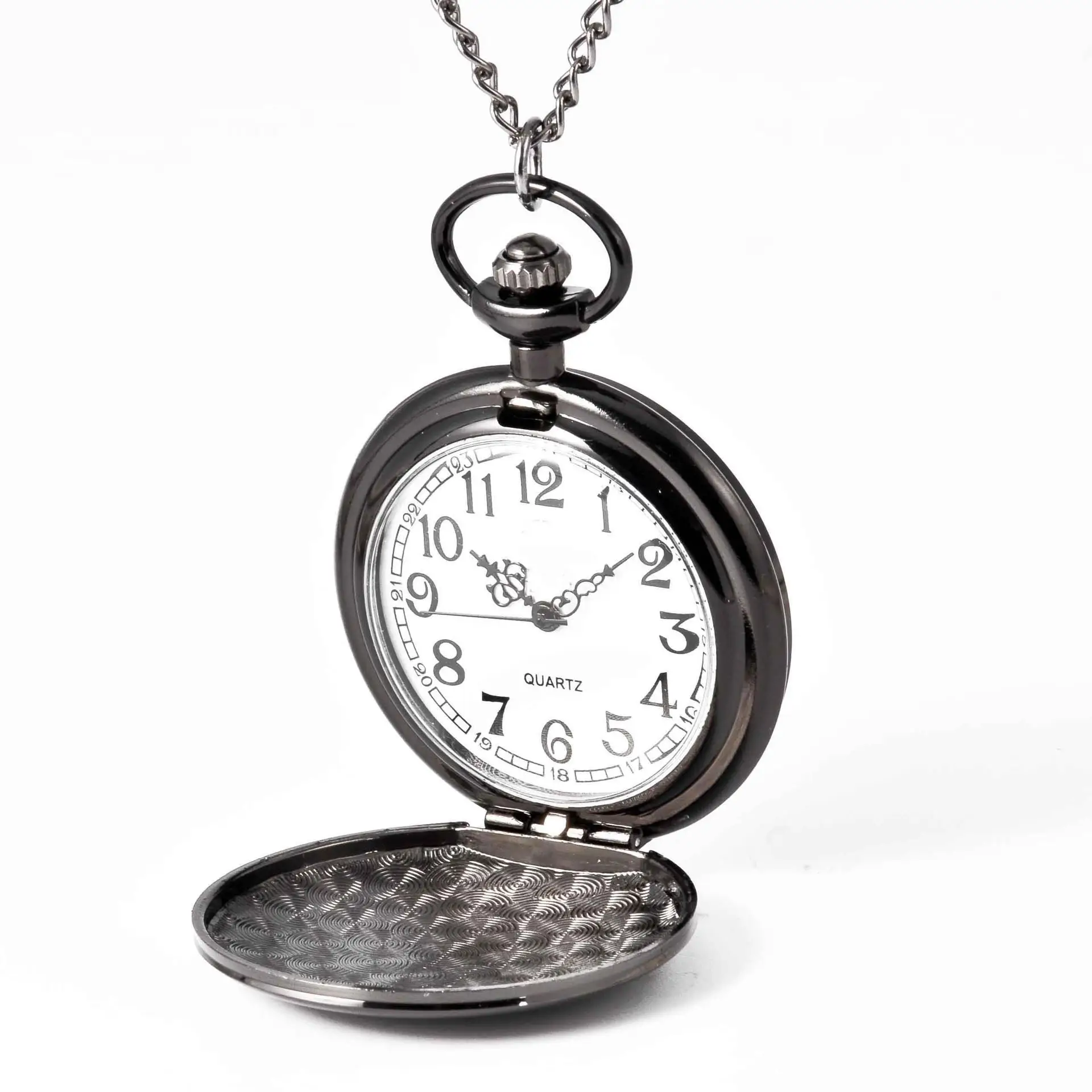 

Large Size Pocket Watch Black And White with Pattern to MY broter And I LOVE You