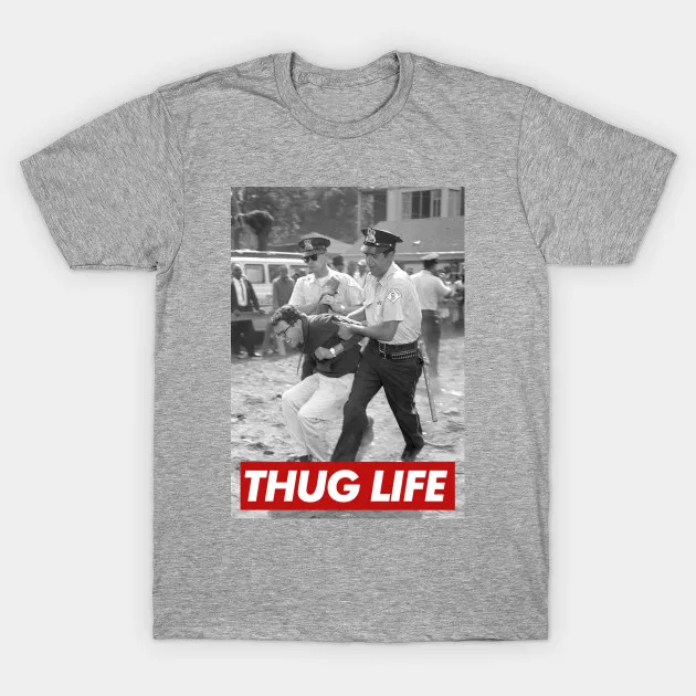 Мужская футболка Bernie Sanders Thug Life женская | одежда