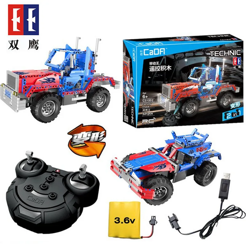 

Double e Building Blocks C51002 Science And Technology Series Electric Remote Control Sports Car 4-6-Year-Old Children'S Educati