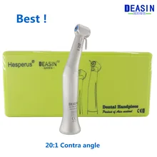 Лучший Deasin 20:1 контра угол медленная скорость наконечник для зубного имплантата микромотор Польский Инструмент