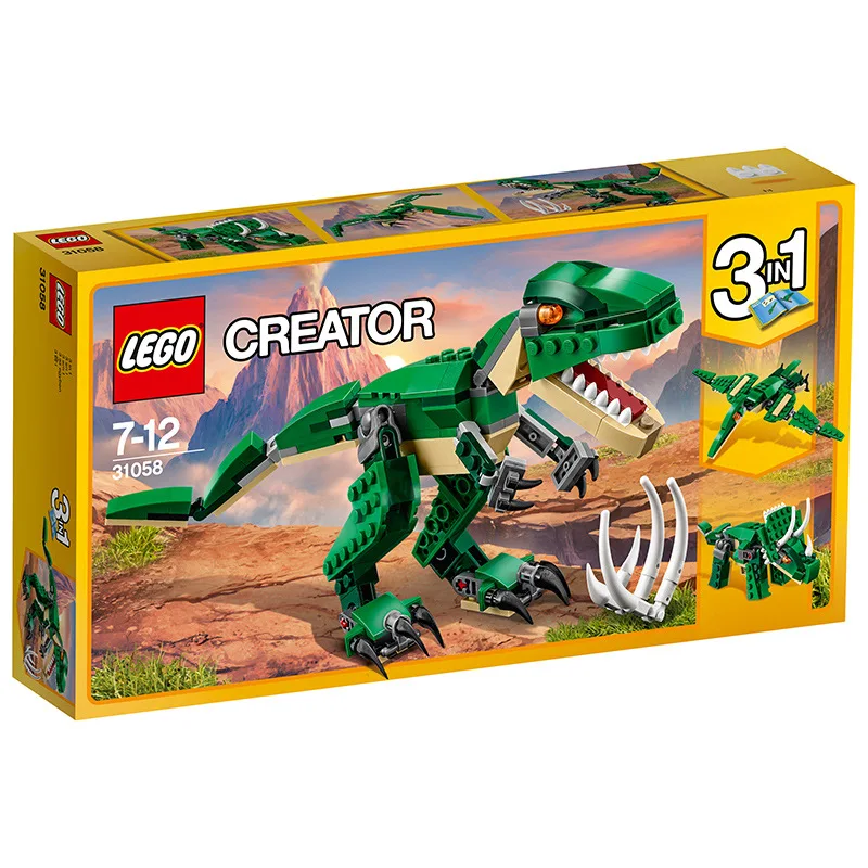 LEGO Creative Series 31058 Ferocious T-Rex Lego Creator Boy Educational Building Blocks Toy