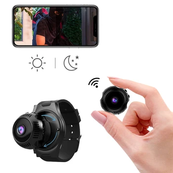 

Mini WIFI Camera 1080P HD X7 Black Camera Mobile Phone Remote 160 ° Wide Angle Super Night Vision Wireless Microcamera