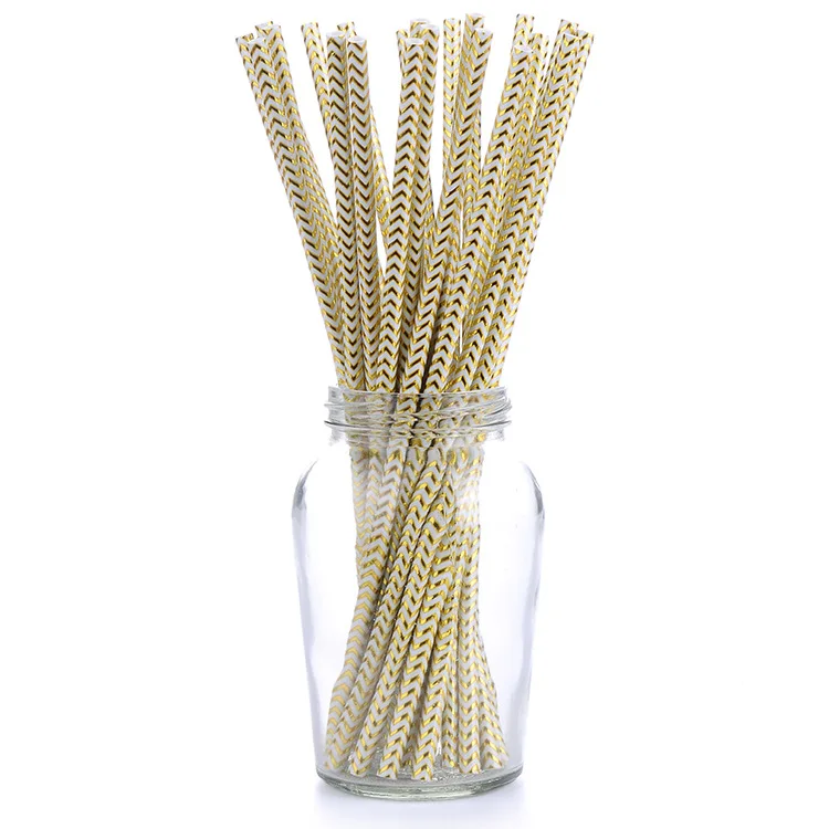 

Disposable Straws 2019 Amazon Hot Sales Creative Wave Bronze tiao wen zhi Straw America FDA Lfgb