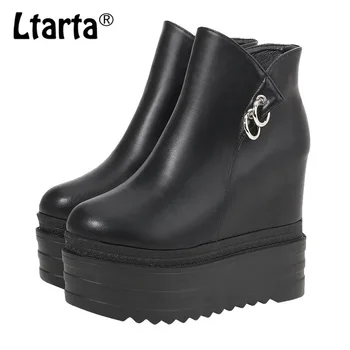 

LTARTA 2020 Women Wedge Platfrom Boot Women's Shoes Autumn Winter Thick-soled Ultra-light Ankle Boots ZYW