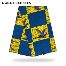 

African Printed Fabric Wax African Women's Garment Fabric 100% Cotton High Quality Sewing Fabric Splicing Material 6 Yards