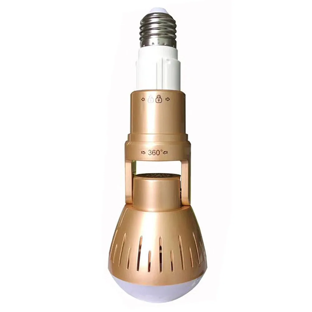 

Bulb lamp wifi ip camera 1080P wireless Panoramic 360 fish eye 2mp smart home cctv security light surveillance ip cameras