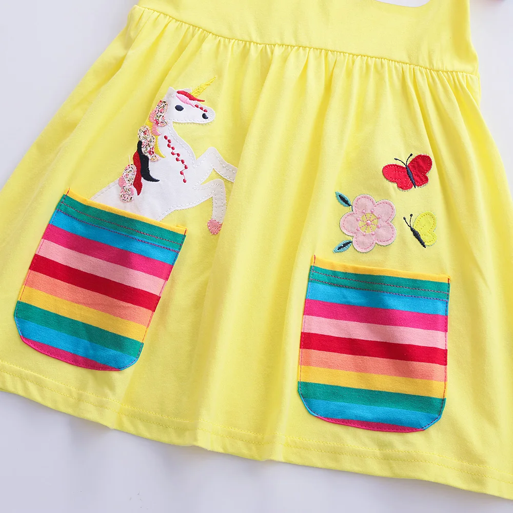 Girl short-sleeved Unicorn Dress
