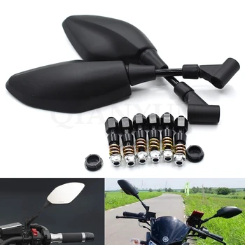 

Universal motorcycle rearview mirror rear view mirror 8mm 10mm for KAWASAKI ZX636R ZX6RR ZX6R ZX-6 ZX10R Z1000SX NINJA 1000