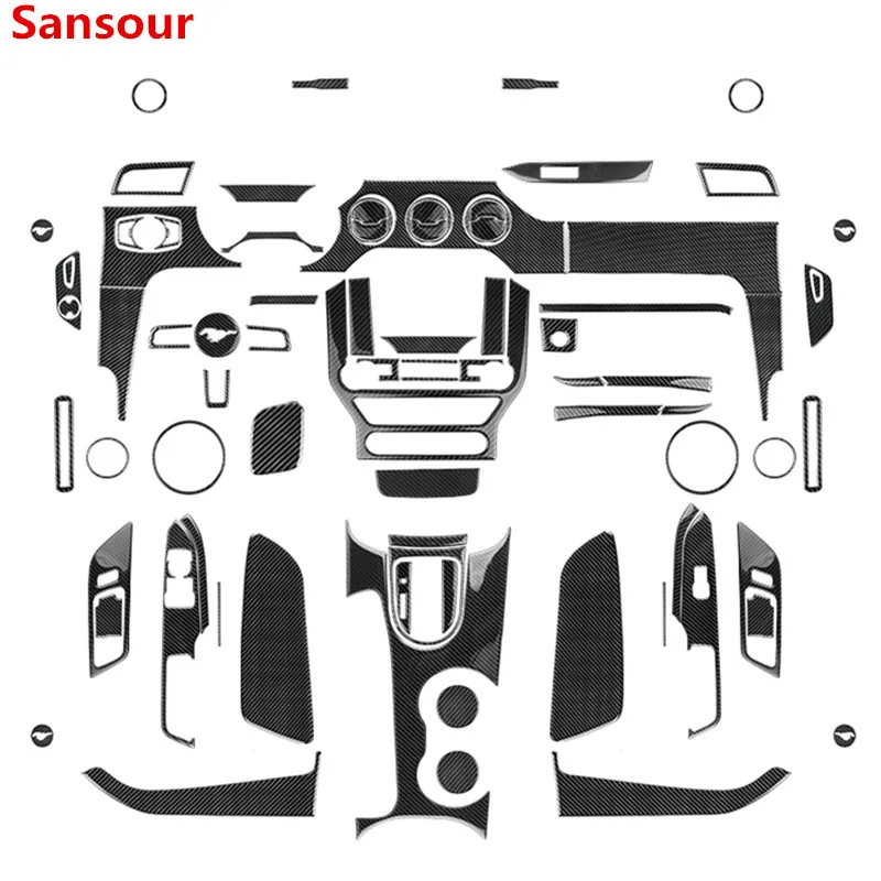 Наклейки на автомобиль Sansour для Ford Mustang украшение салона автомобиля из