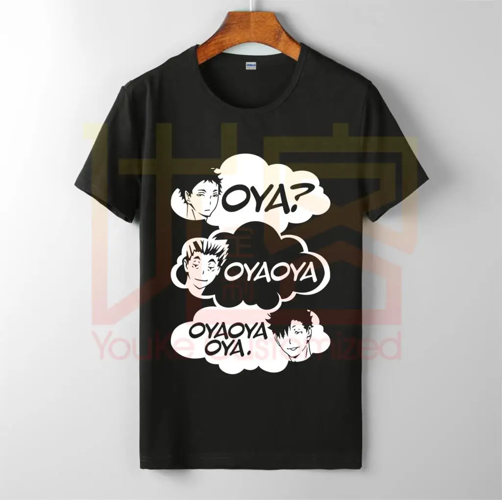 Карасуно средней школы логотип haikyuu футболки kuroo аниме bokuto oya Манга волейбол