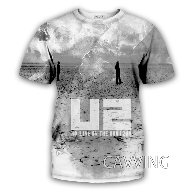 Cavving 3d impresso u2 banda casual t-shirts