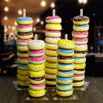 

Safe Acrylic Donut StandClear Doughnut Display Stand HolderDonut Tree Stand for Birthday Party Wedding