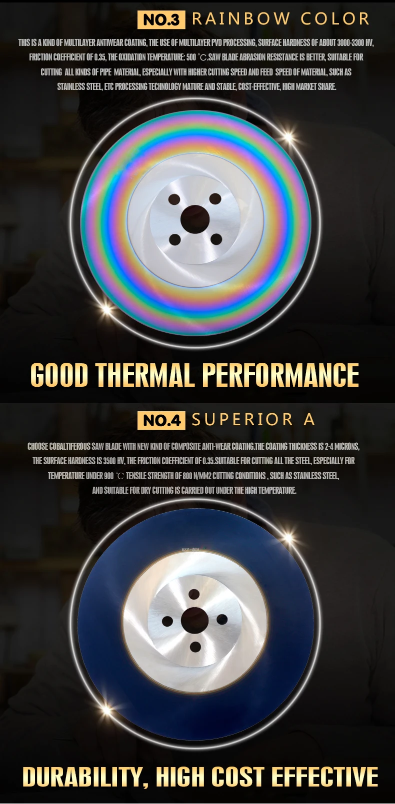 rainbow cutting blades